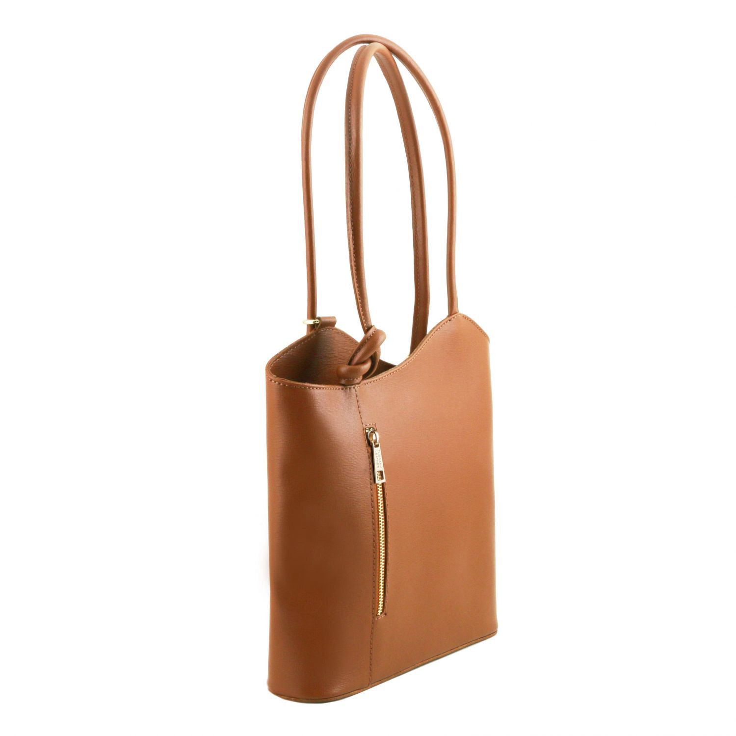 Tuscany Leather Borsa Donna Convertibile a Zaino in Pelle Saffiano Outlet
