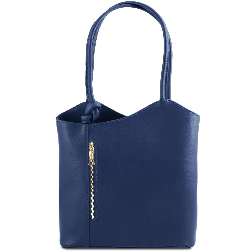 Tuscany Leather Borsa Donna Convertibile a Zaino in Pelle Saffiano In Vendita