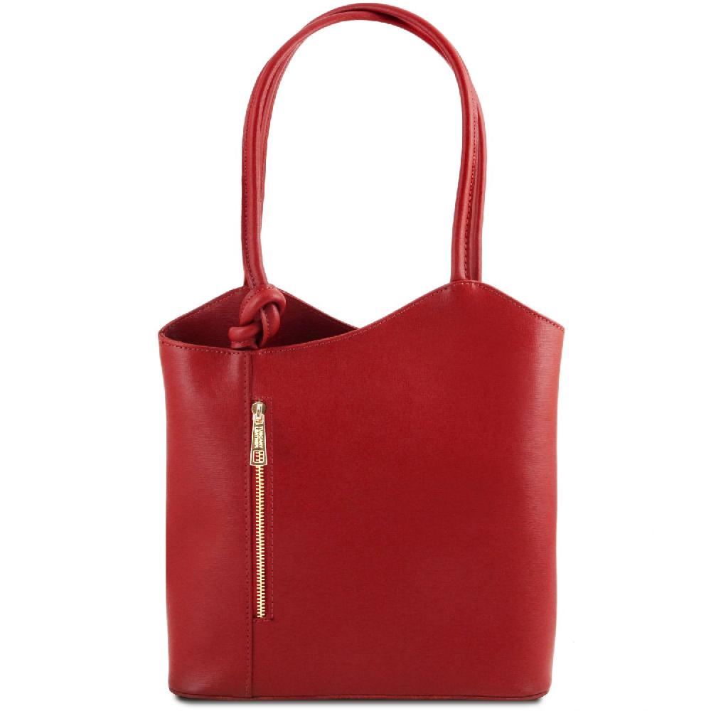 Tuscany Leather Borsa Donna Convertibile a Zaino in Pelle Saffiano Saldi