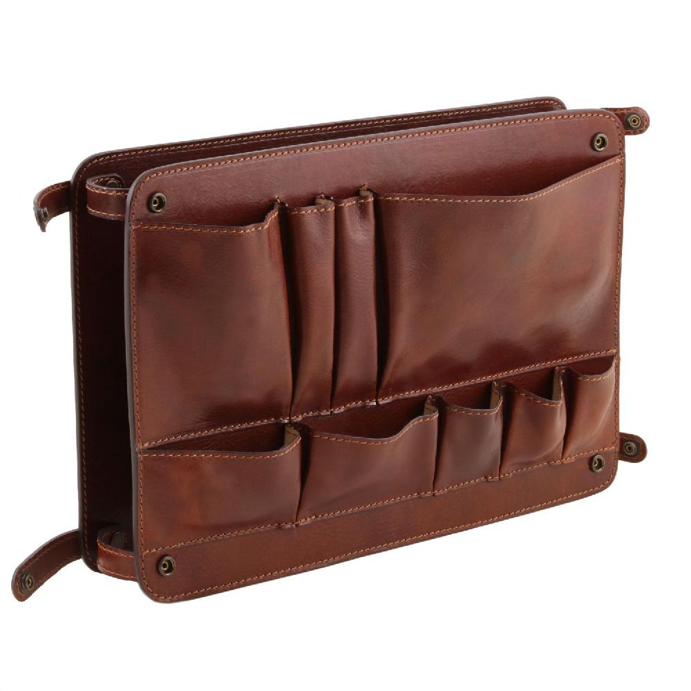 Tuscany Leather Modulo Multifunzione in Pelle con Tasche Offerte