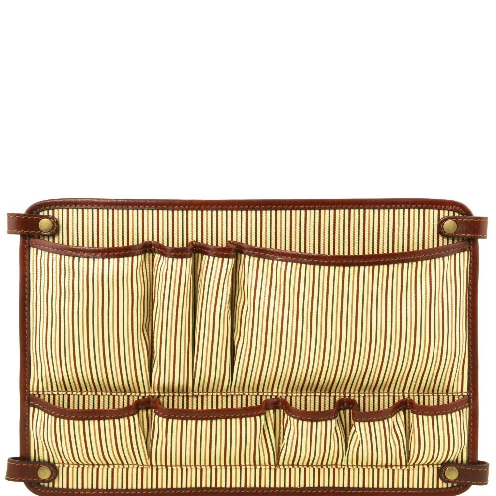 Tuscany Leather Modulo Multifunzione con Tasche Saldi Di Fabbrica