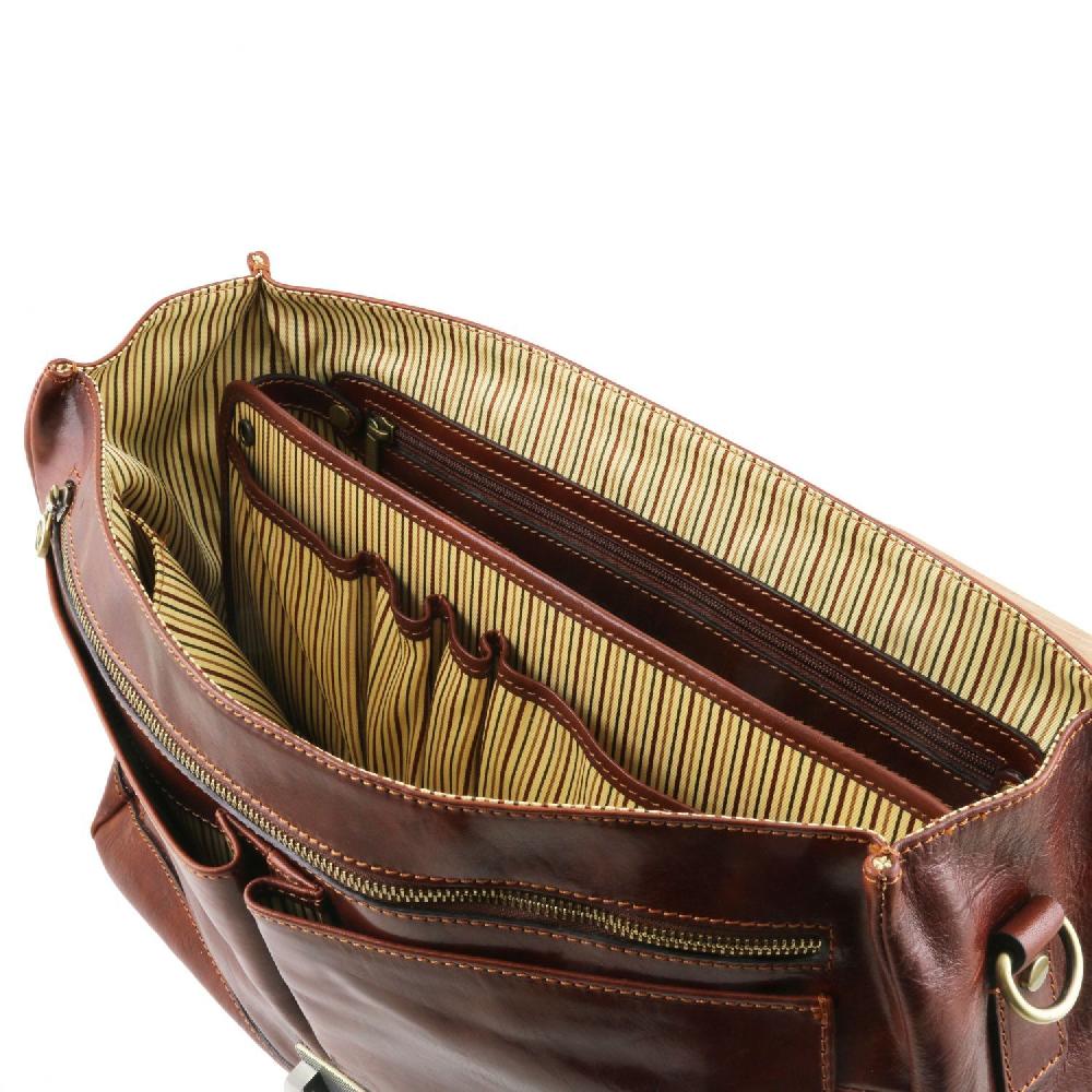 Tuscany Leather Modulo Multifunzione con Tasche Saldi Di Fabbrica