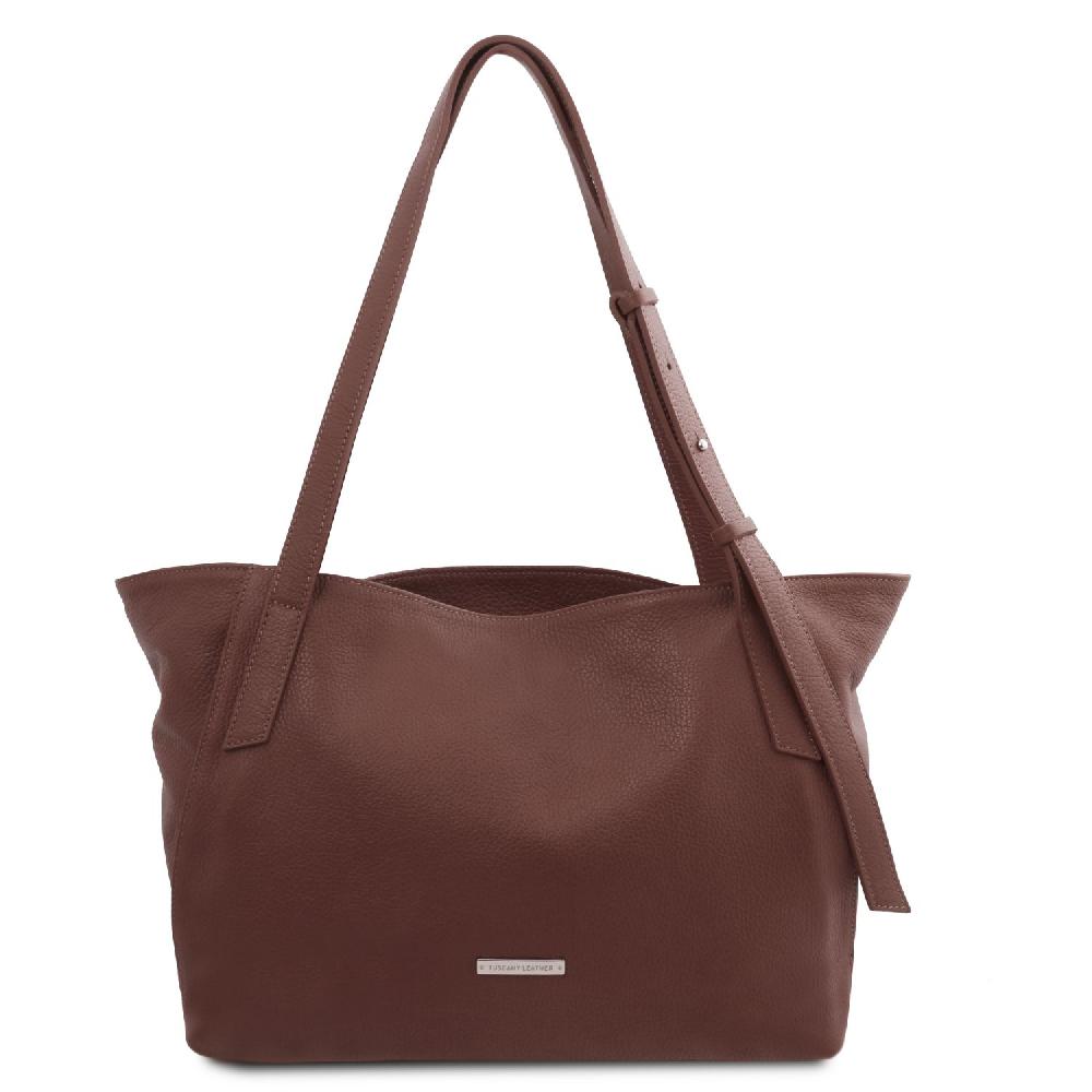 Tuscany Leather Borsa Shopping in Pelle Morbida Moda