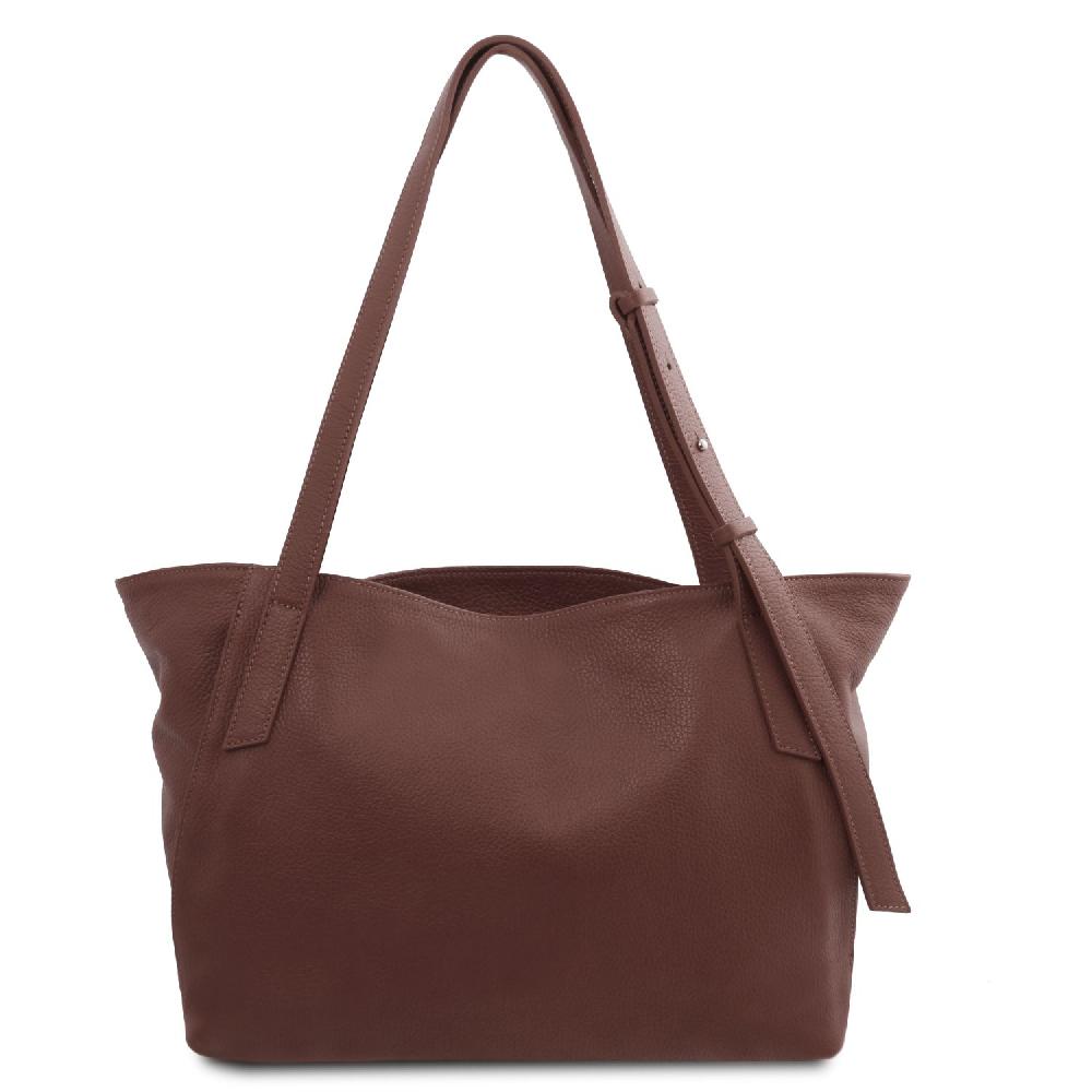 Tuscany Leather Borsa Shopping in Pelle Morbida Moda
