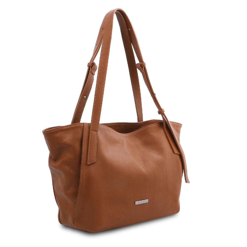 Tuscany Leather Borsa Shopping in Pelle Morbida Spedizione gratuita