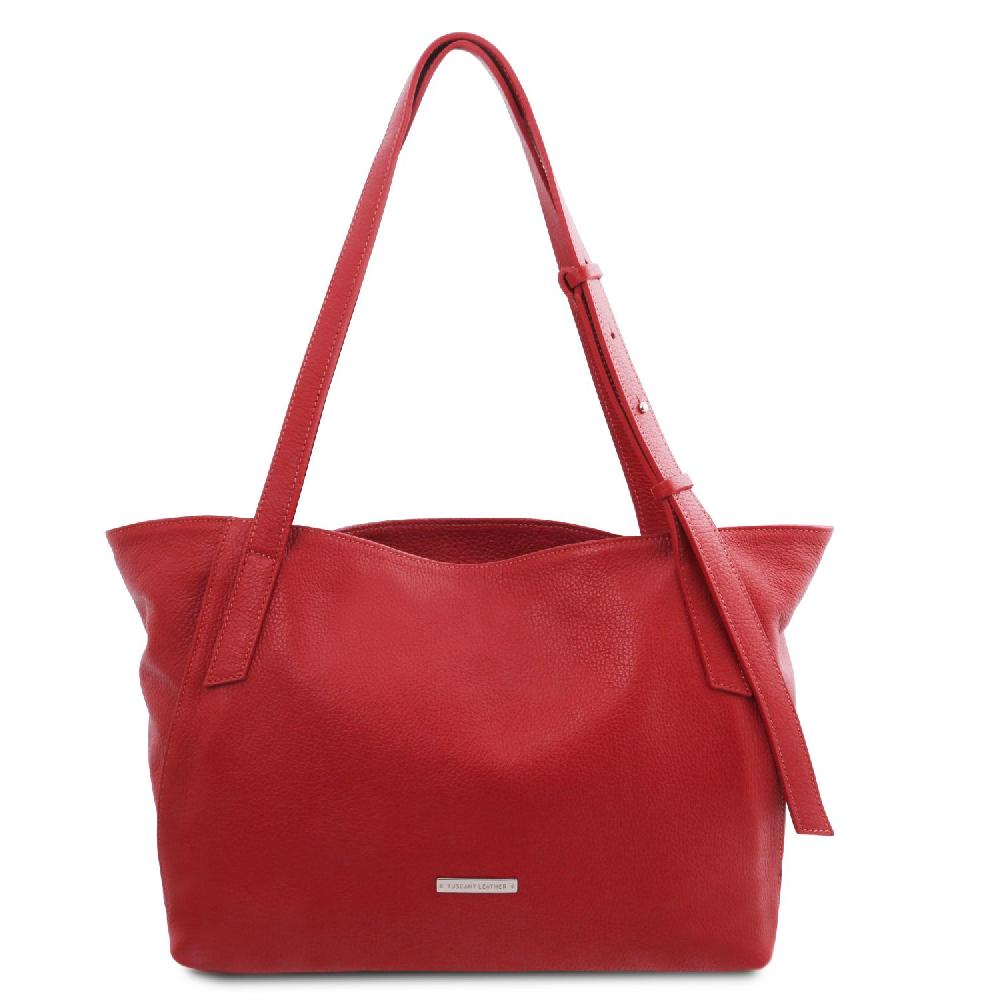 Tuscany Leather Borsa Shopping in Pelle Morbida Negozio online di fabbrica