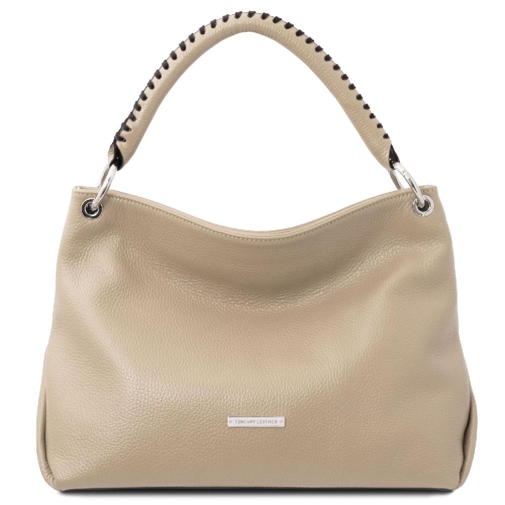 Tuscany Leather Borsa a Spalla in Pelle Morbida Black Friday
