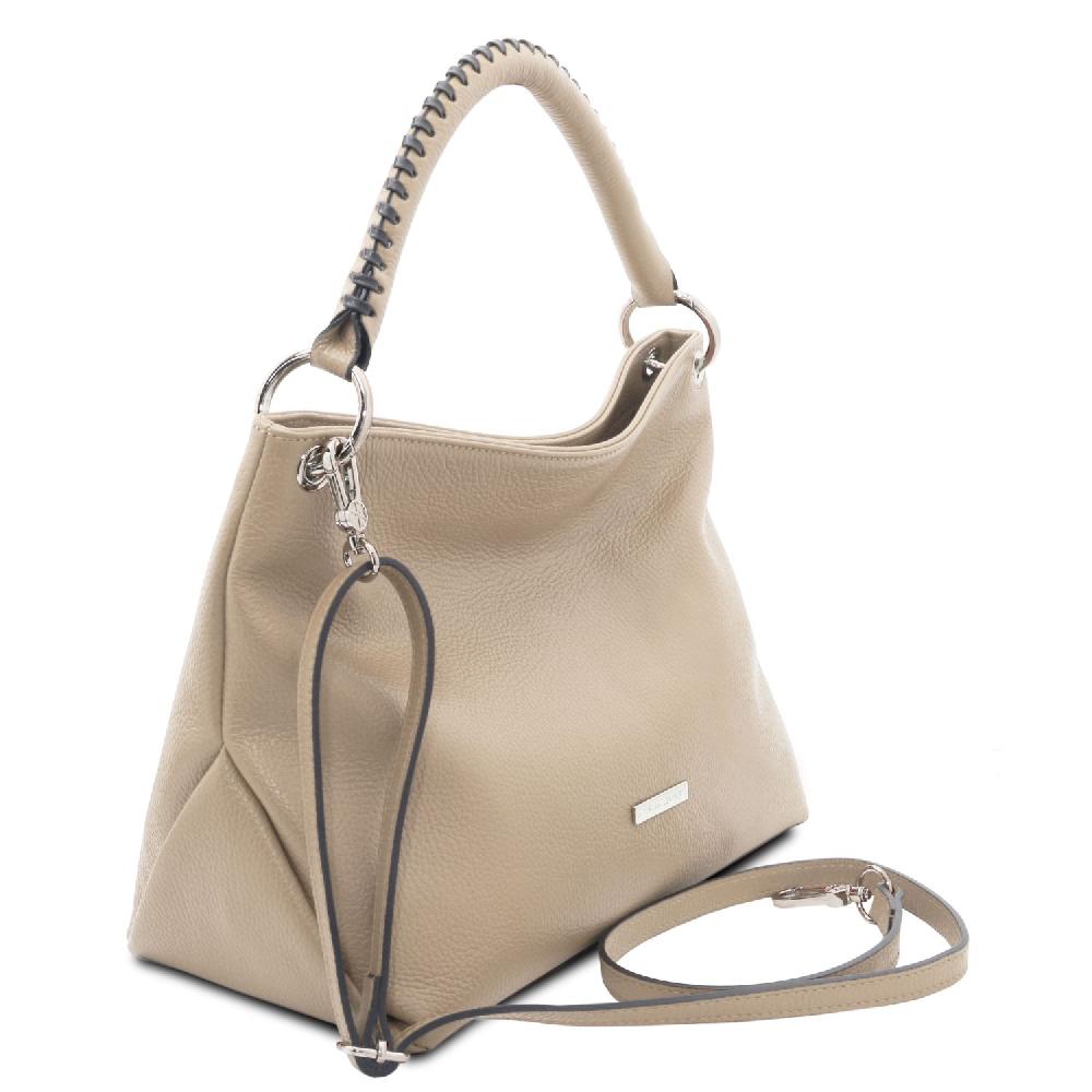 Tuscany Leather Borsa a Spalla in Pelle Morbida Black Friday
