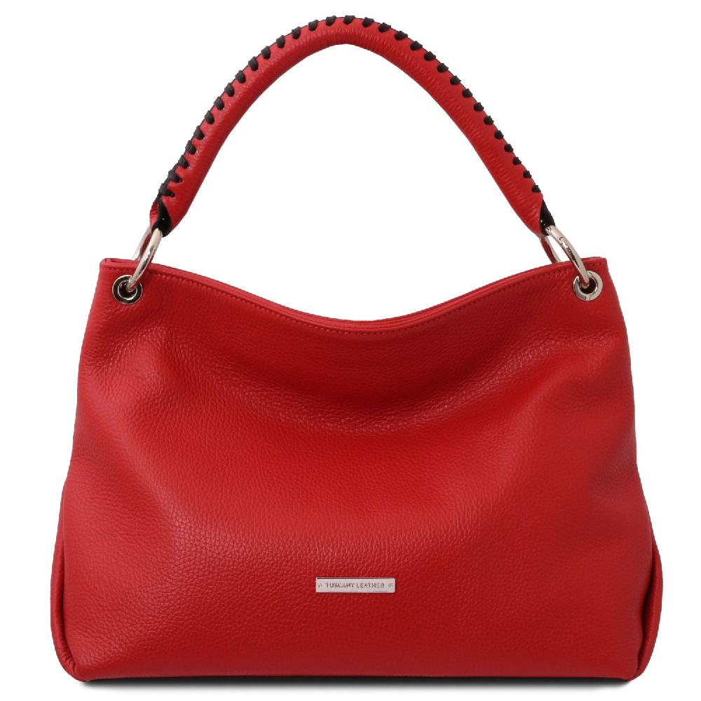 Tuscany Leather Borsa a Spalla in Pelle Morbida Cyber Monday