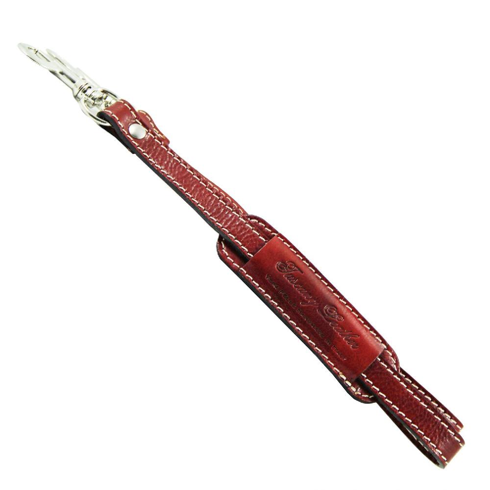 Tuscany Leather Tracolla in Pelle Regolabile per Cartelle Sconti VIP