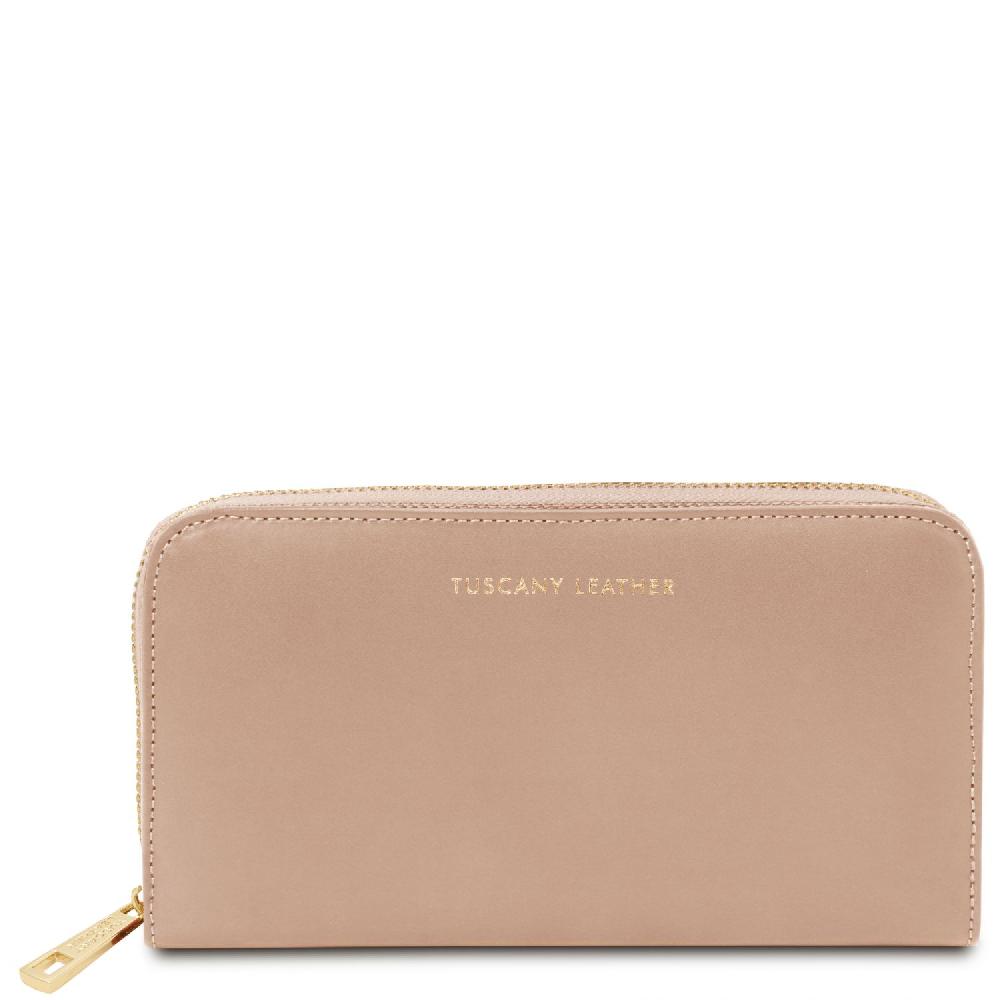 Tuscany Leather Esclusivo Portafogli in Pelle zip Around Prezzo basso