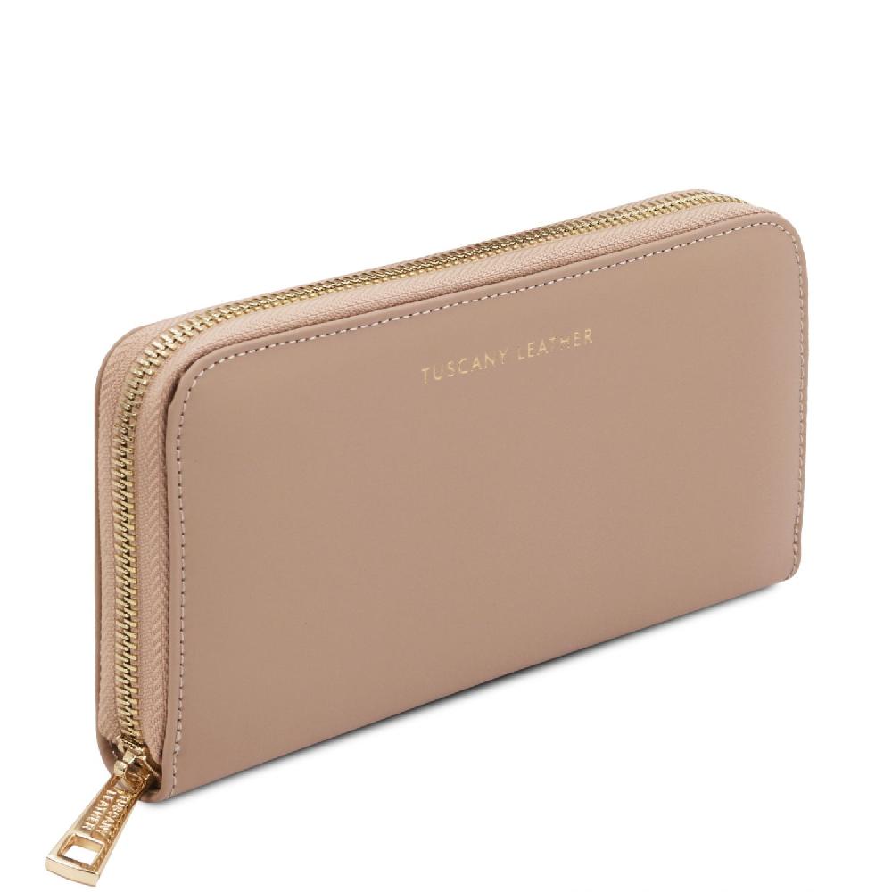 Tuscany Leather Esclusivo Portafogli in Pelle zip Around Prezzo basso