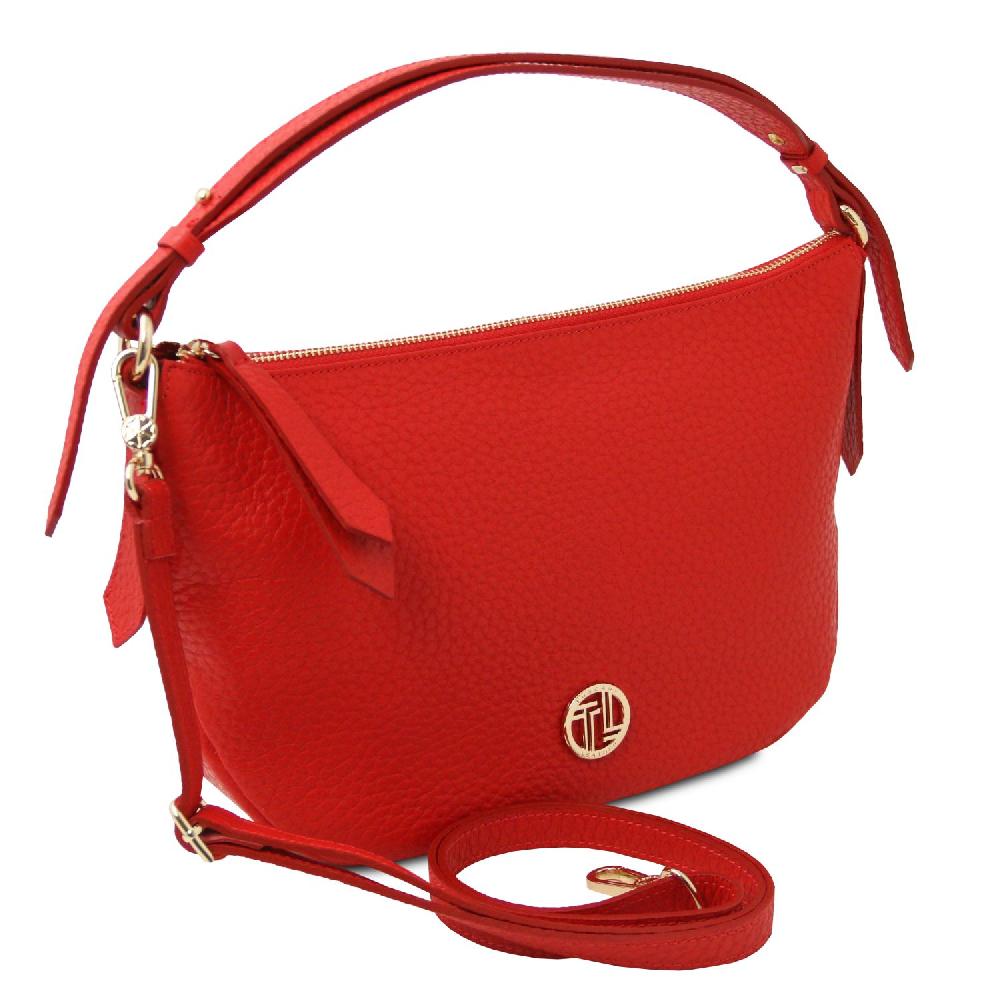 Tuscany Leather Soft Leather Handbag Sostegno trimestrale