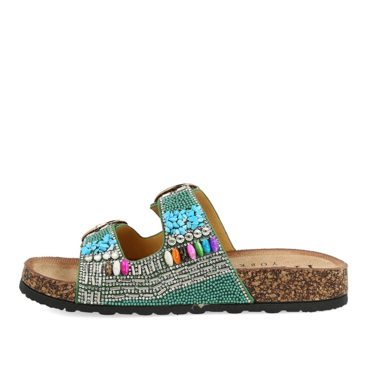 Uma Parker Sandali Doppia Fibbia Green 10.01.24PGR Saldi