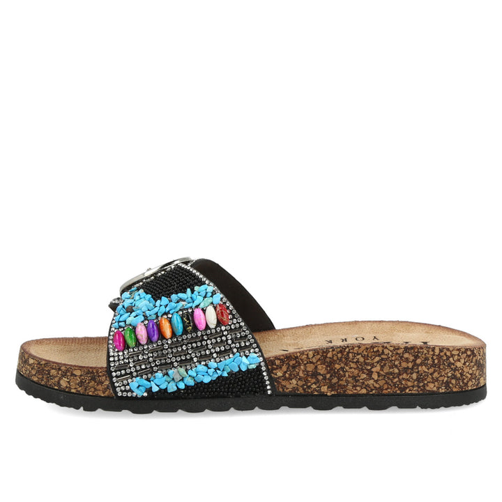 Uma Parker Sandali Ciabatta Black 11.01.24BLK Saldi Di Fabbrica
