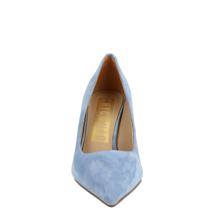 Uma Parker Decollete in Camoscio Light Blu Spedizione Gratuita