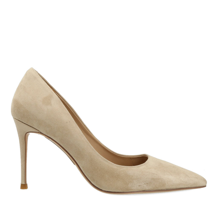 Uma Parker Decollete in Camoscio Beige
