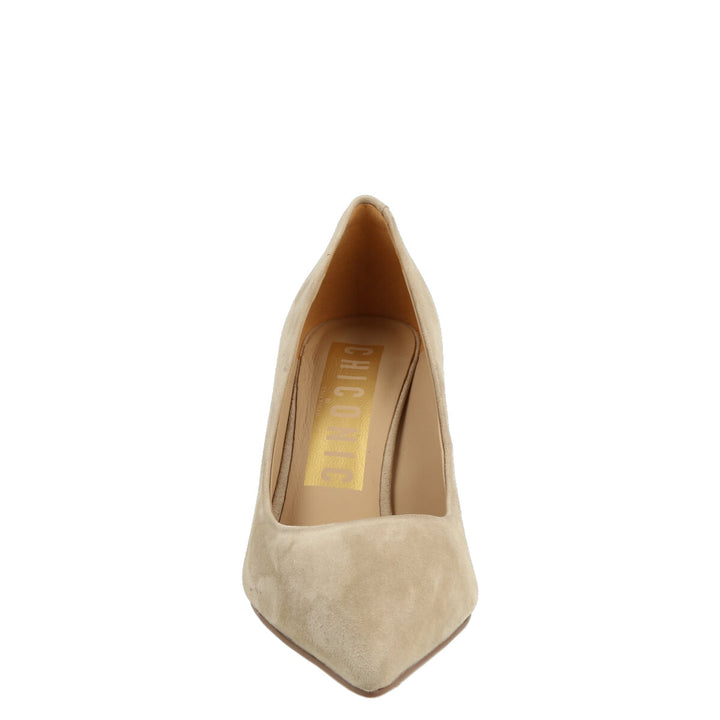 Uma Parker Decollete in Camoscio Beige Soddisfazione Garantita
