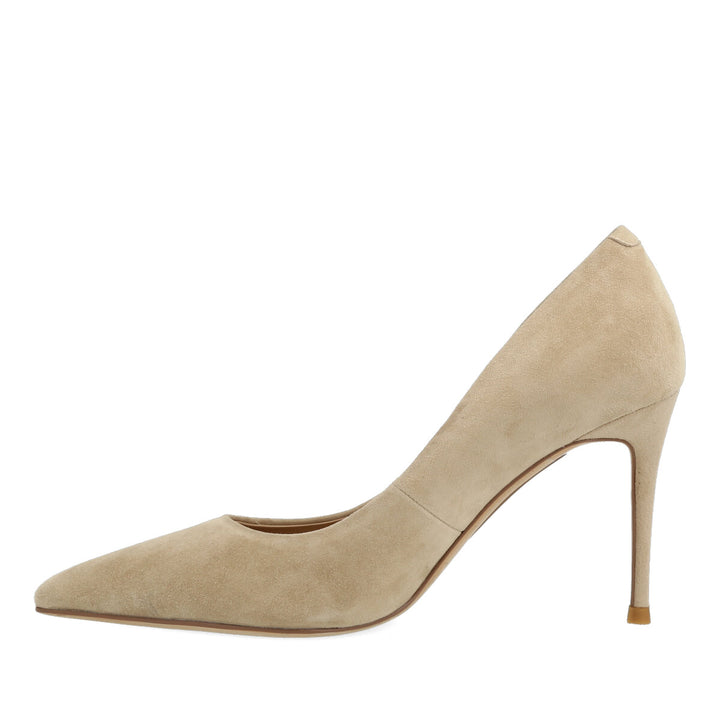 Uma Parker Decollete in Camoscio Beige Soddisfazione Garantita