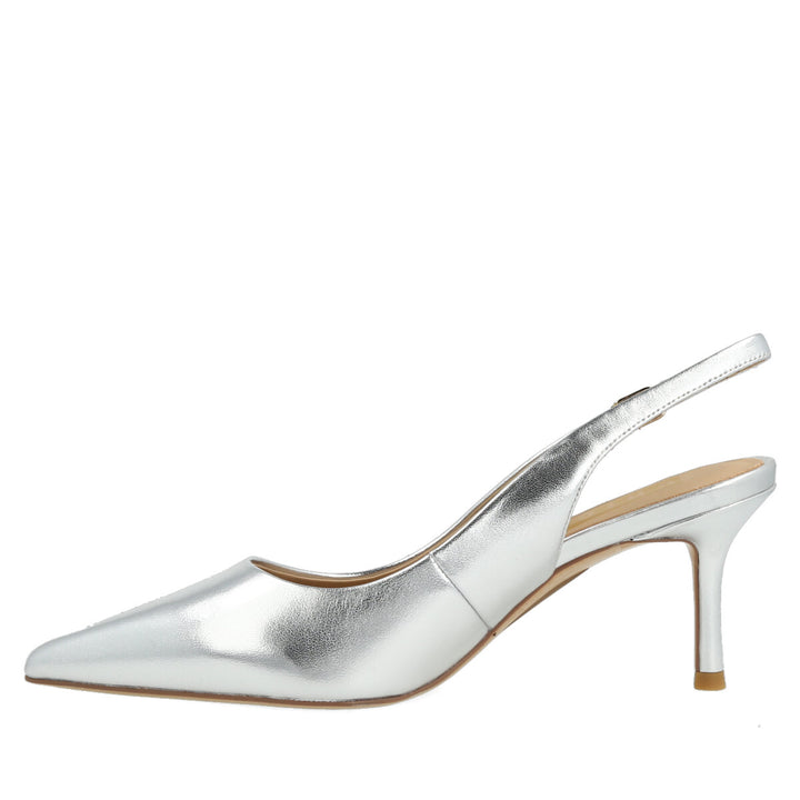 Uma Parker Chanel in Nappa Metal Argento Moda