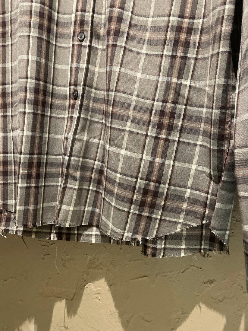 Underground Couture Camicia Quadri Marrone Liberty Rose 2025