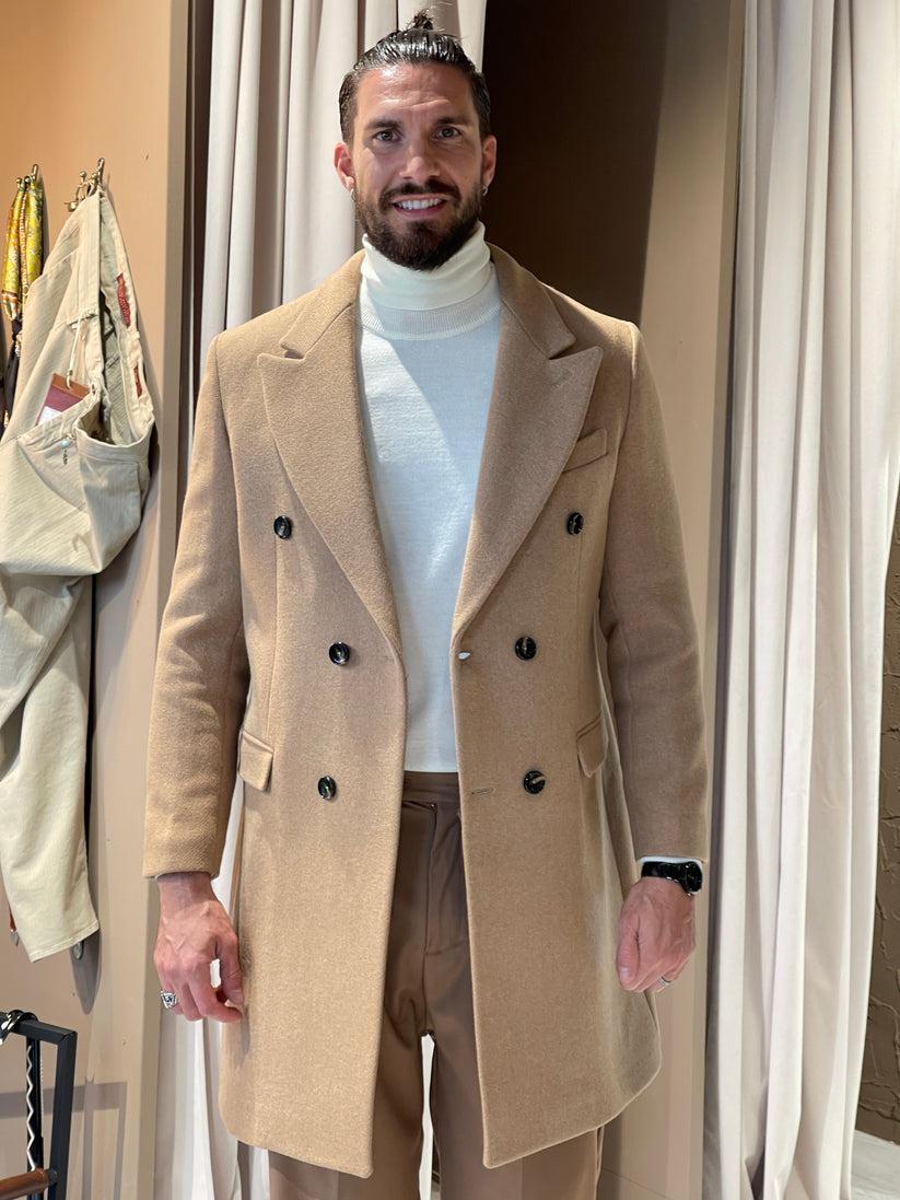 Underground Couture Cappotto Cammello Doppiopetto Novità