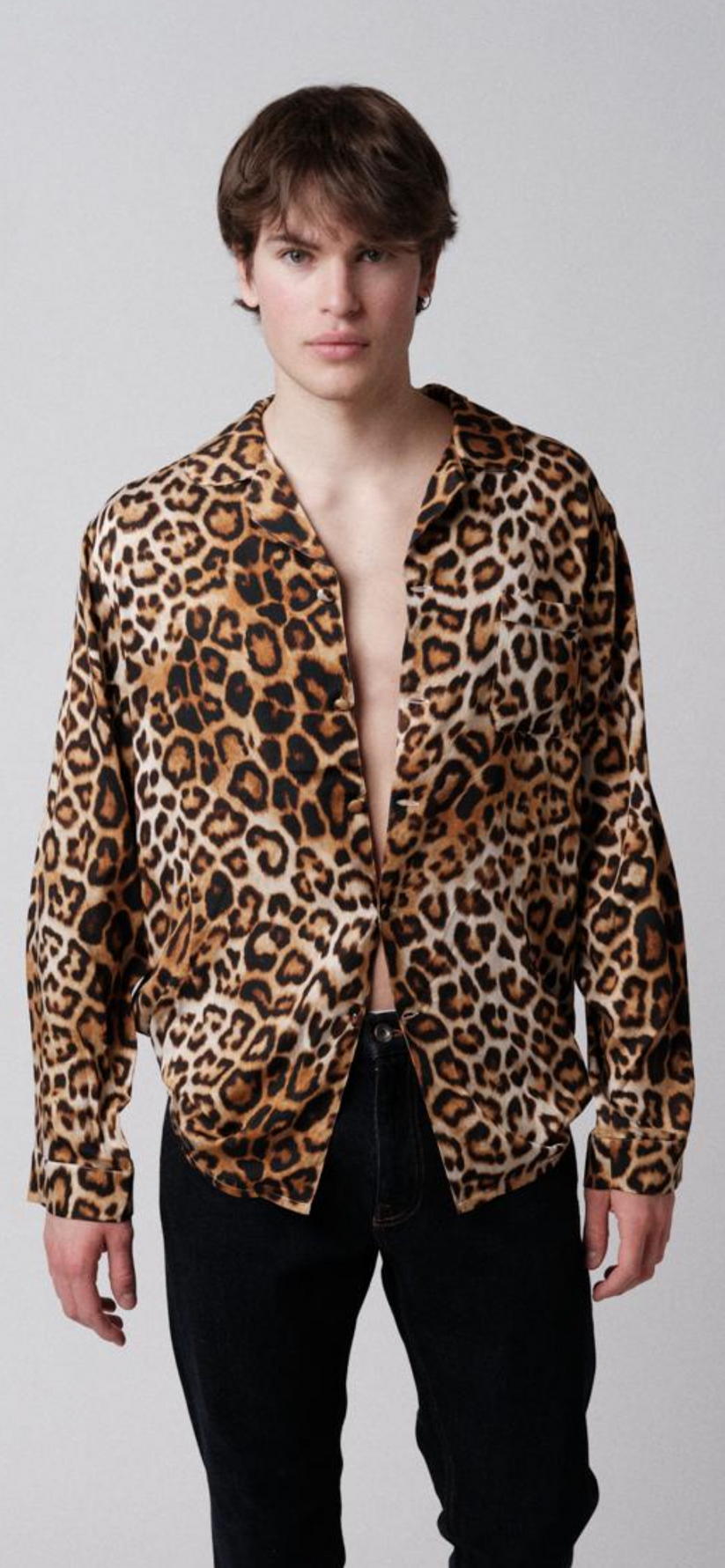 Underground Couture Camicia Tencel animalier Saldi Di Fabbrica