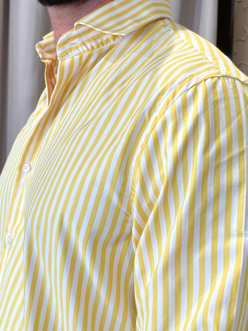 Underground Couture Camicia Riga Gialla Fino Al -60%