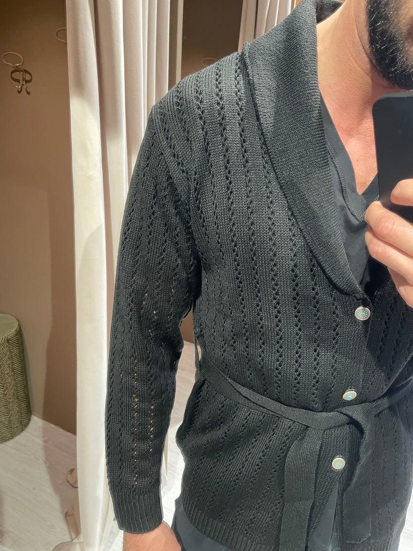 Underground Couture Cardigan Traforato Nero Economico