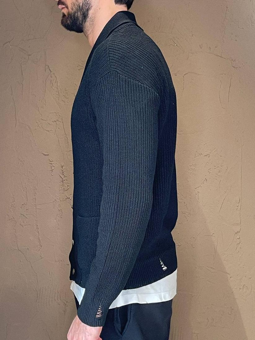 Underground Couture Cardigan Filo Nero Hotsell