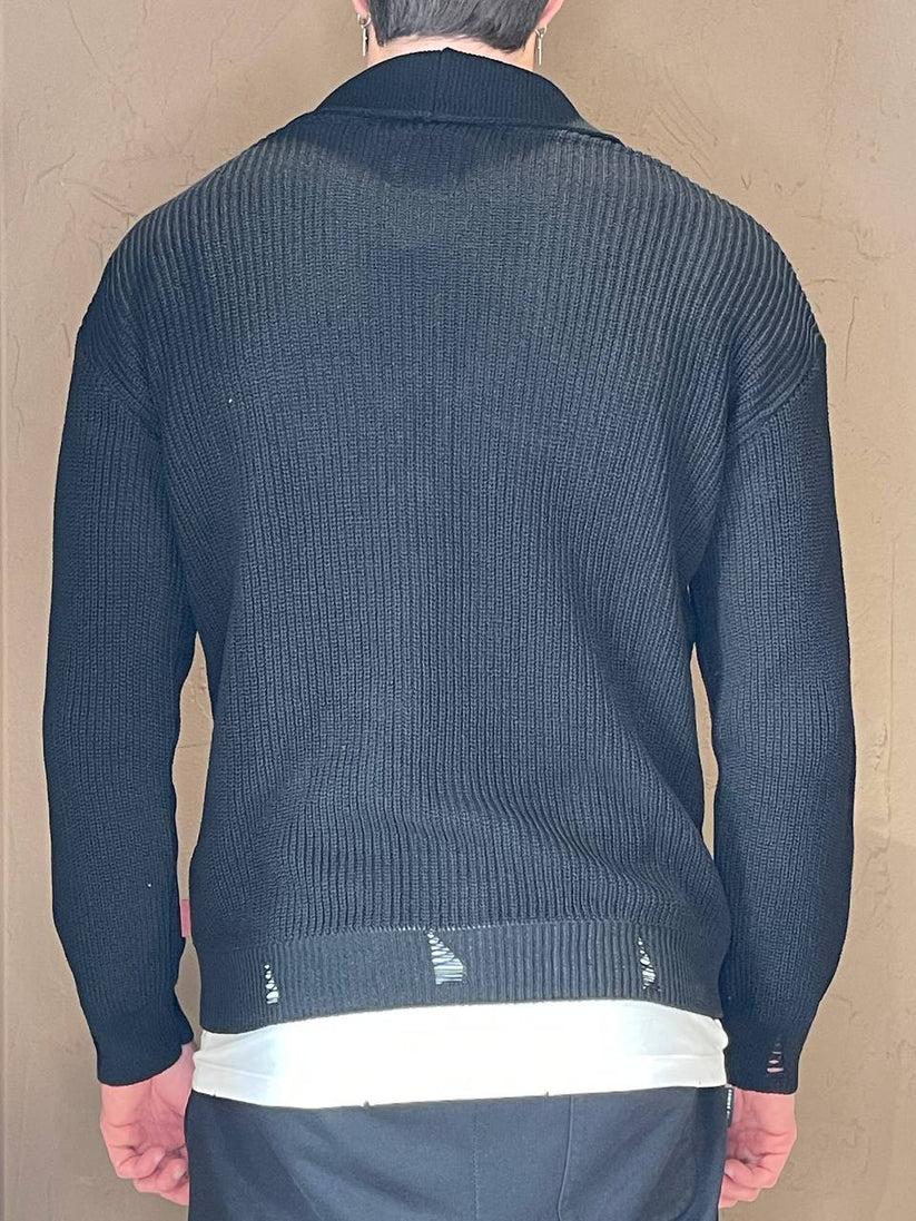 Underground Couture Cardigan Filo Nero Hotsell