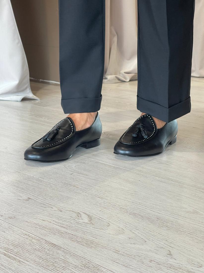 Underground Couture Mocassino Nero Bochiette MB Vendite Flash