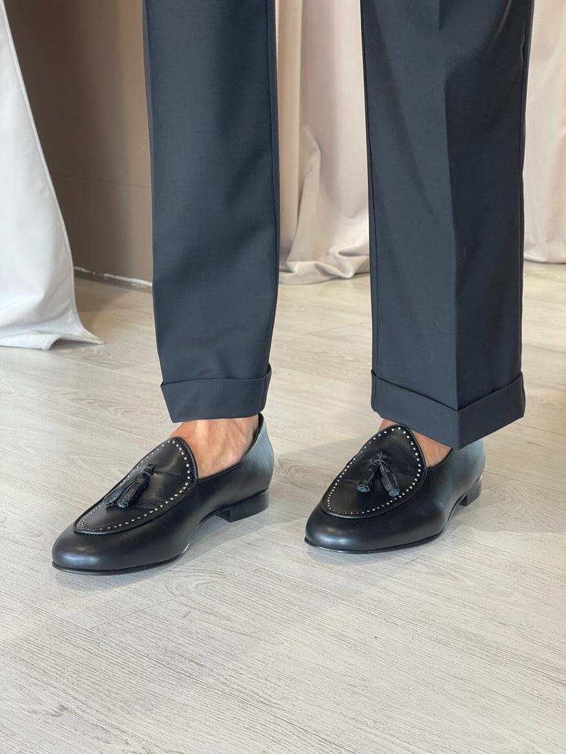 Underground Couture Mocassino Nero Bochiette MB Vendite Flash
