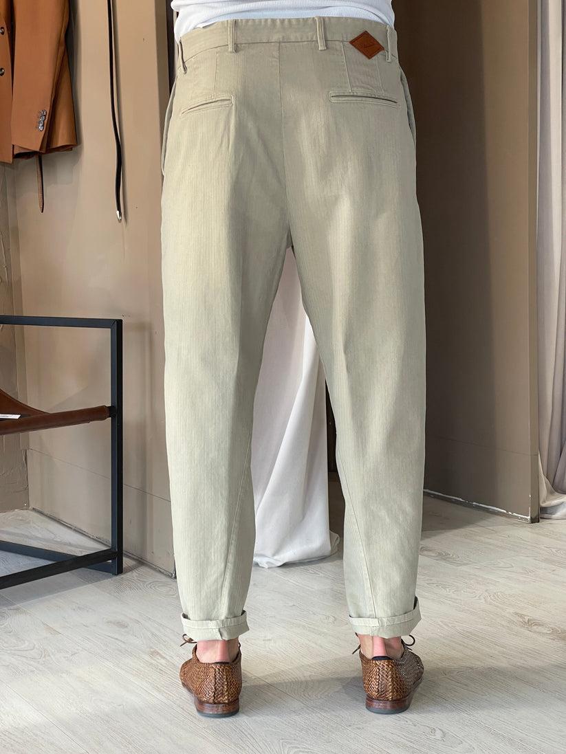 Underground Couture Pantalone Beige Telacruda 2025