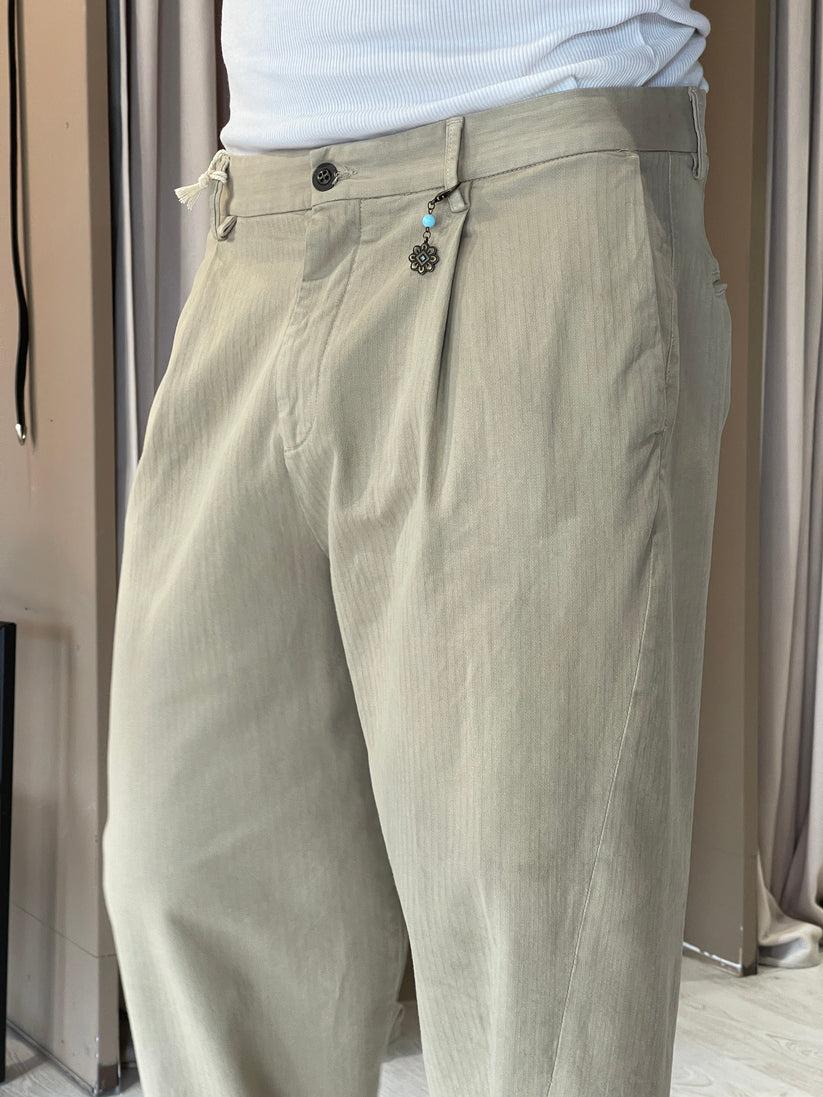 Underground Couture Pantalone Beige Telacruda 2025