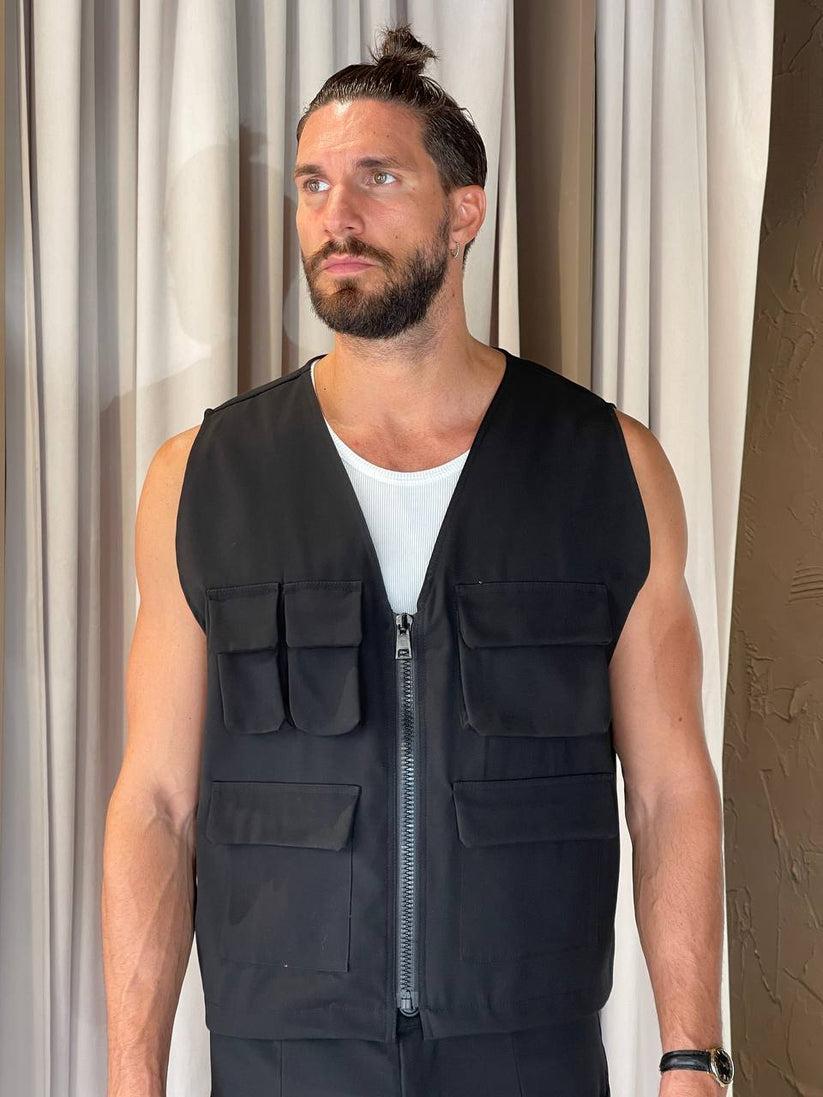 Underground Couture Gilet POCKET Nero Spedizione Gratuita