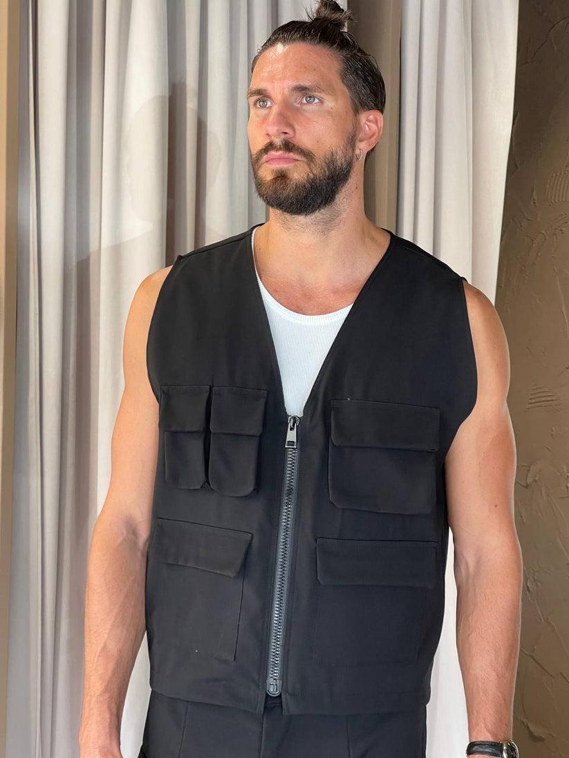 Underground Couture Gilet POCKET Nero Spedizione Gratuita