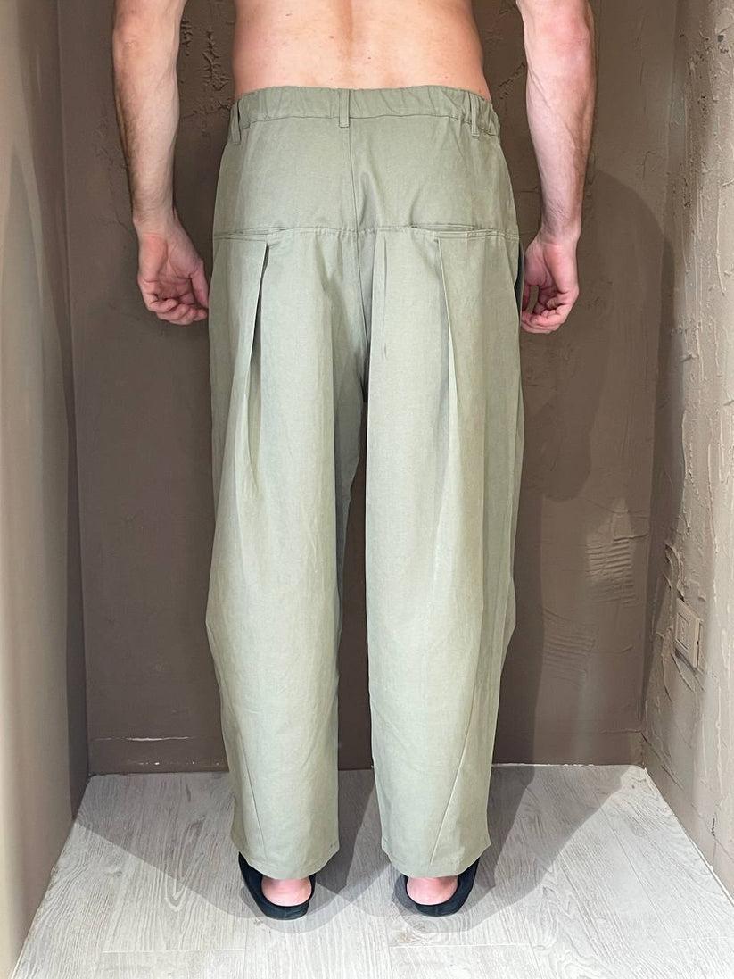 Underground Couture Pantalone Japan Verde In Vendita