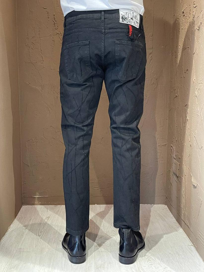 Underground Couture Jeans Bull nero Laser Offerte