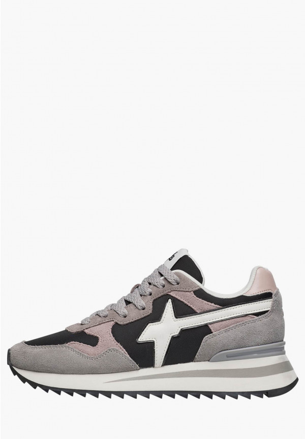 W6yz Sneakers in tessuto tecnico e suede Grigio -YAK-W