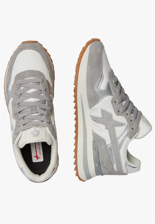 W6yz Sneakers in tessuto tecnico e suede Bianco-Grigio -YAK-W Convenienza