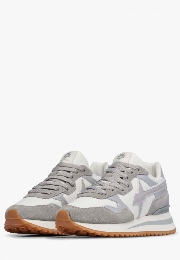 W6yz Sneakers in tessuto tecnico e suede Bianco-Grigio -YAK-W Convenienza