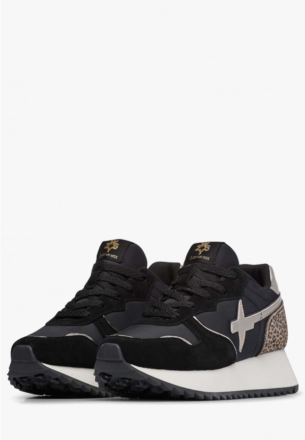 W6yz Sneakers in suede e tessuto tecnico Rosa -JET-W Novità