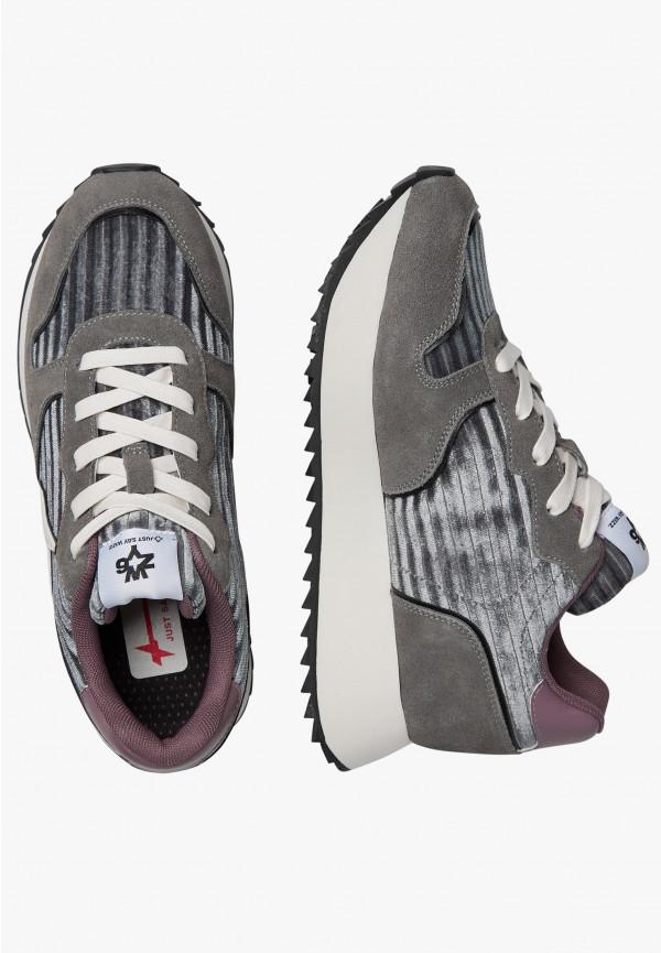 W6yz Sneakers in pelle e suede Antracite -JET-W Presa
