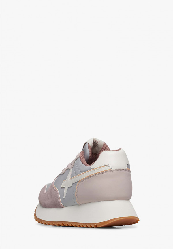 W6yz Sneakers in suede e tessuto tecnico Rosa -JET-W Sconto