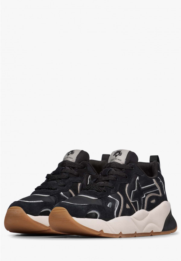 W6yz Sneakers in suede e tessuto tecnico Nero -SARAH-W Offerte
