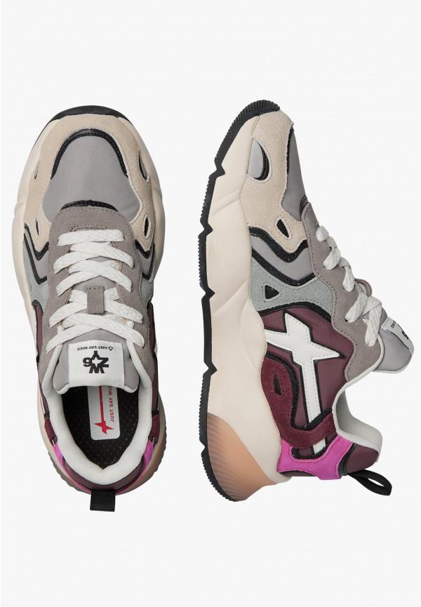 W6yz Sneakers in suede e tessuto tecnico Grigio -SARAH-W Hotsell