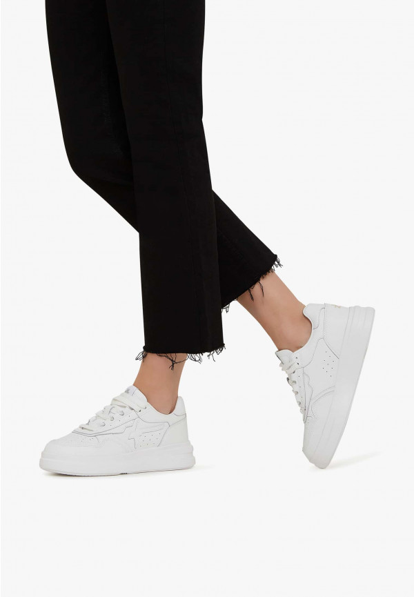 W6yz Sneakers in pelle Bianco ghiaccio -XENIA W Vendita Economica