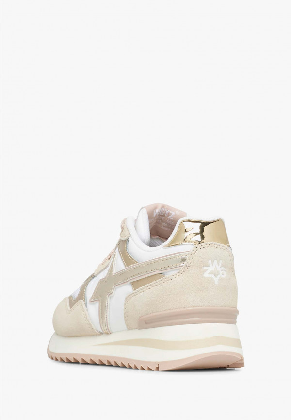 W6yz Sneakers in suede e tessuto tecnico Bianco-Beige -YAK-J 2025