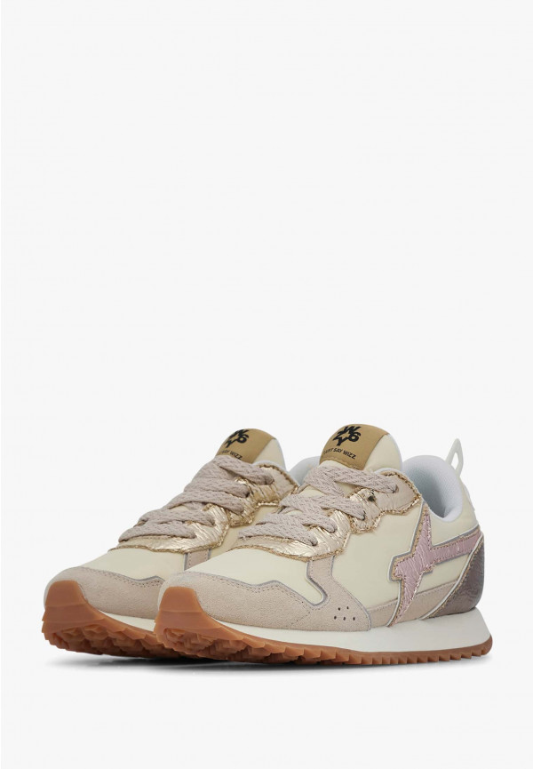 W6yz Sneakers in tessuto tecnico e suede Beige -JET-J In Linea